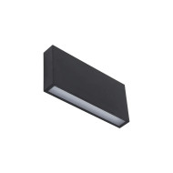 ARANDELA DE PAREDE LED 8W PRETA BRANCO QUENTE