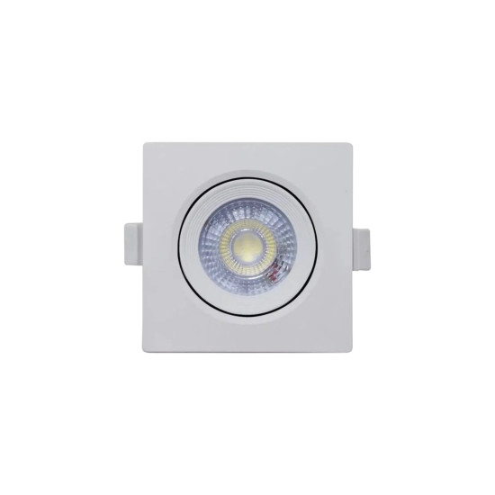 SPOT LED EMBUTIR QUADRADO BRANCO 7W BRANCO FRIO SPOT LED EMBUTIR QUADRADO BRANCO 7W BRANCO FRIO