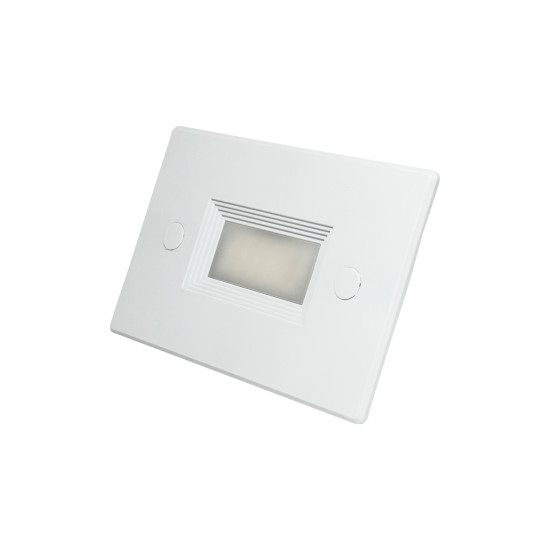BALIZADOR DE PAREDE P/ CAIXINHA 4X2 3W BRANCO 3000K BRANCO QUENTE BALIZADOR DE PAREDE P/ CAIXINHA 4X2 3W BRANCO 3000K BRANCO QUENTE