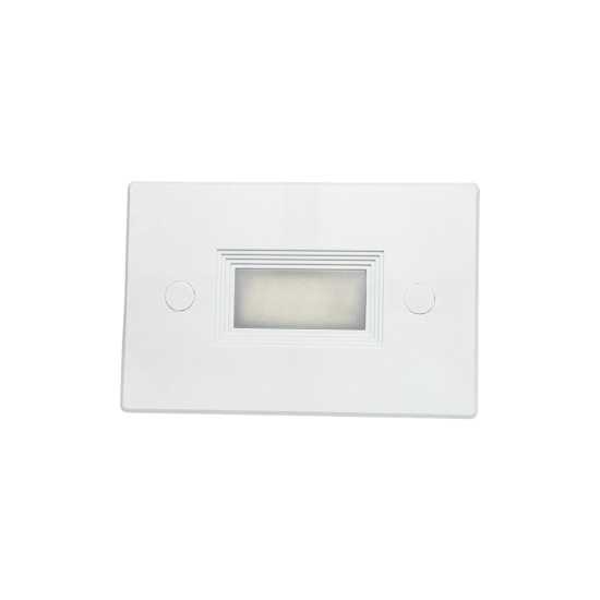 BALIZADOR DE PAREDE P/ CAIXINHA 4X2 3W BRANCO 3000K BRANCO QUENTE BALIZADOR DE PAREDE P/ CAIXINHA 4X2 3W BRANCO 3000K BRANCO QUENTE
