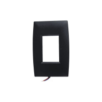 BALIZADOR DE PAREDE A 2W PRETO 3000K BRANCO QUENTE BALIZADOR DE PAREDE A 2W PRETO 3000K BRANCO QUENTE