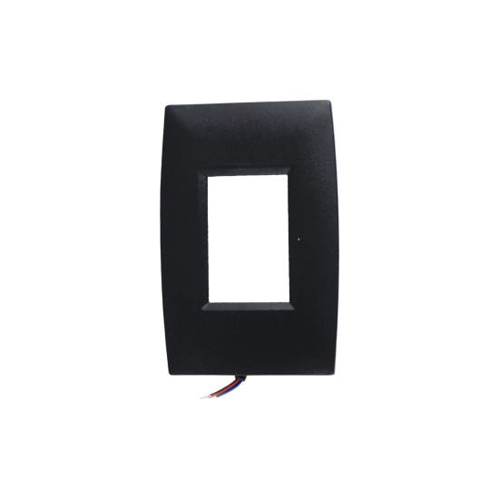BALIZADOR DE PAREDE A 2W PRETO 3000K BRANCO QUENTE BALIZADOR DE PAREDE A 2W PRETO 3000K BRANCO QUENTE