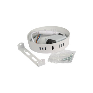PLAFON LED SOBREPOR REDONDO 6W BRANCO FRIO 6500K