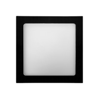 PLAFON PRETO EMBUTIR QUADRADO 12W BRANCO FRIO 6500K PLAFON PRETO EMBUTIR QUADRADO 12W BRANCO FRIO 6500K