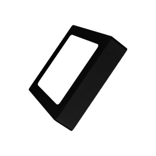 PLAFON PRETO SOBREPOR QUADRADO 18W BRANCO FRIO 6500K