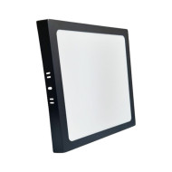 PLAFON PRETO SOBREPOR QUADRADO 24W 