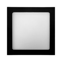 PLAFON PRETO SOBREPOR QUADRADO 24W BRANCO NEUTRO 4000K PLAFON PRETO SOBREPOR QUADRADO 24W BRANCO NEUTRO 4000K