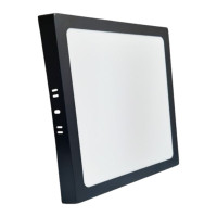 PLAFON PRETO SOBREPOR QUADRADO 36W BRANCO QUENTE 3000K PLAFON PRETO SOBREPOR QUADRADO 36W BRANCO QUENTE 3000K