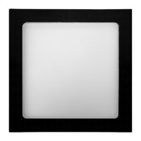 PLAFON PRETO EMBUTIR QUADRADO 36W BRANCO FRIO 6500K PLAFON PRETO EMBUTIR QUADRADO 36W BRANCO FRIO 6500K