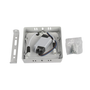 PLAFON LED SOBREPOR QUADRADO 12W BRANCO FRIO 6500K