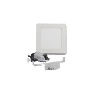 PLAFON LED SOBREPOR QUADRADO 6W BRANCO FRIO 6500K