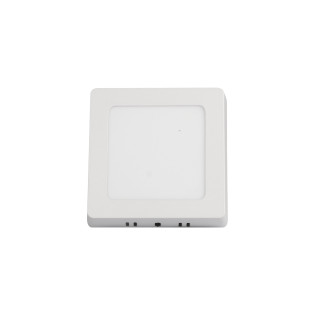 PLAFON LED SOBREPOR QUADRADO 6W BRANCO FRIO 6500K