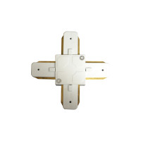 CONECTOR EMENDA TRILHO EM X BRANCO CONECTOR EMENDA TRILHO EM X BRANCO