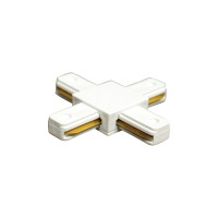 CONECTOR EMENDA TRILHO EM X BRANCO CONECTOR EMENDA TRILHO EM X BRANCO