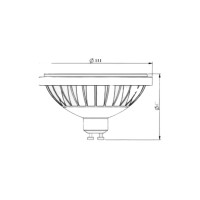 AR111 SMD 12W BRANCO NEUTRO CTB