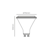 LAMPADA LED AR70 4,8W BRANCO NEUTRO
