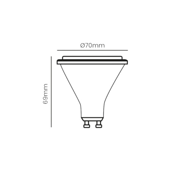 LAMPADA LED AR70 4,8W BRANCO NEUTRO